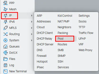 IP Pool for MikroTik PPPoE.