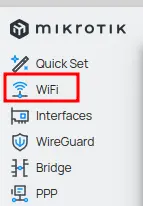 WiFi Menu to Configure Wi-Fi 6 on MikroTik