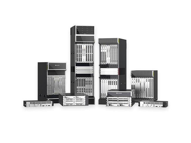 Huawei equipment with the Versatile Routing Platform (VRP) system.